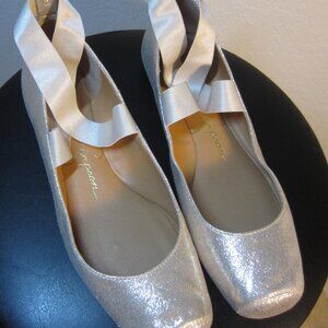 Square toe ballet shoes